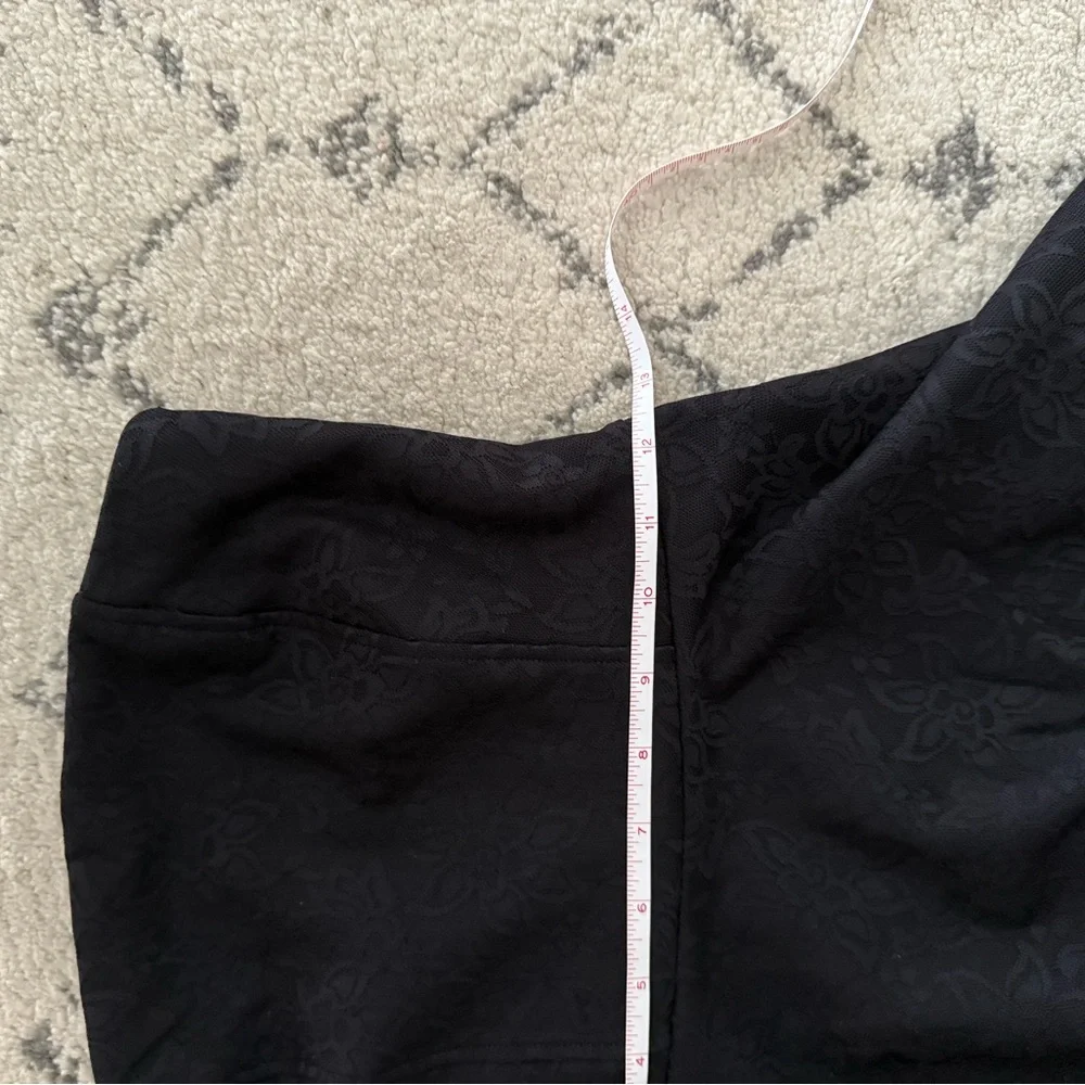 Black Lace Strapless Fit & Flare Mini Dress - Picture 2 of 7